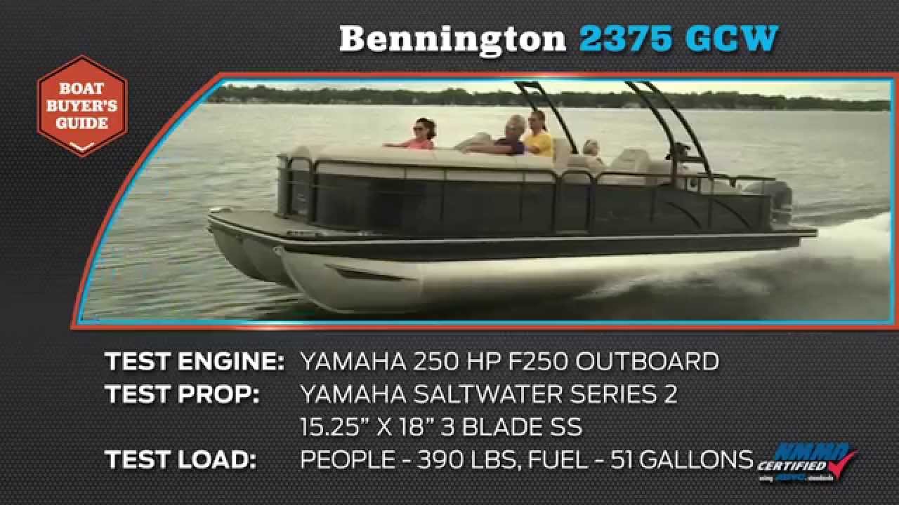 2015 Bennington 2375 GCW Tri-Toon Test