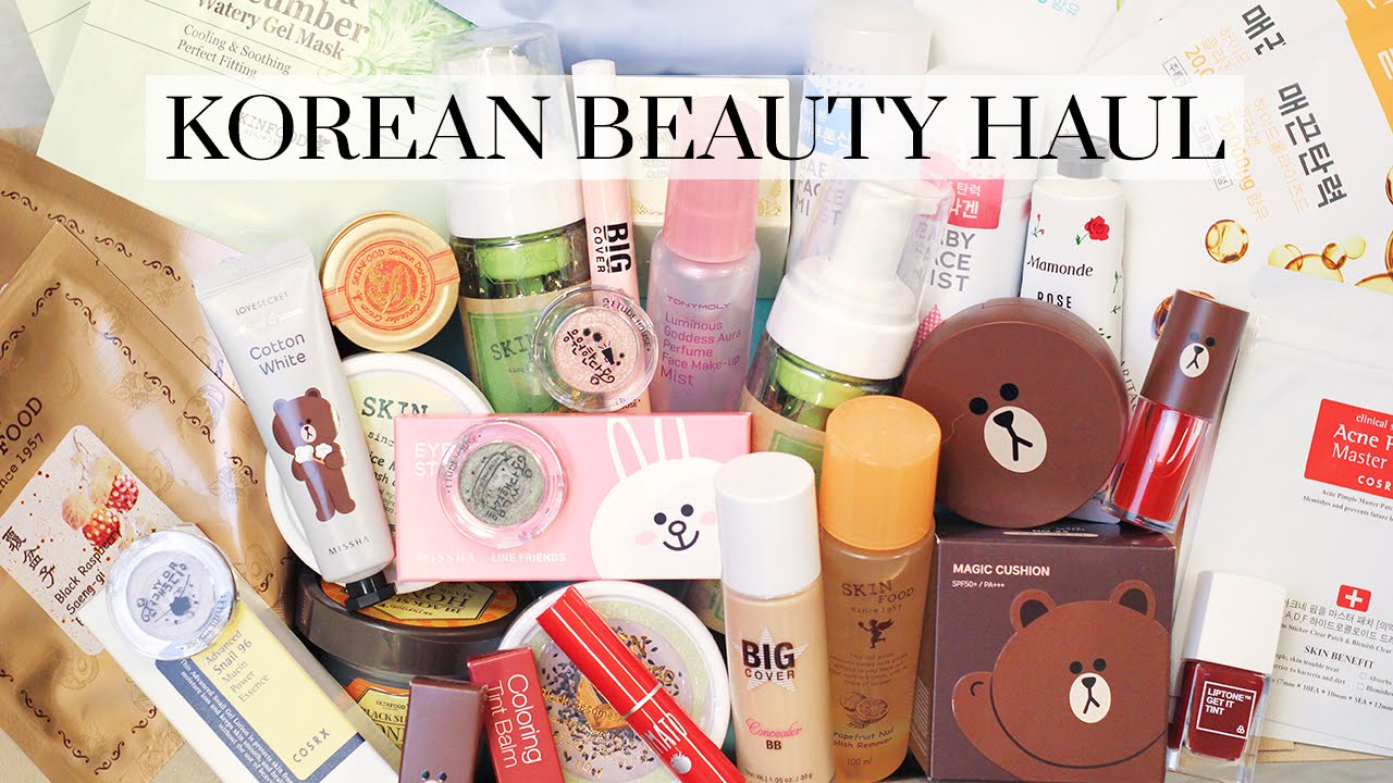 Huge Korean Makeup and Skincare Haul | LookMazing