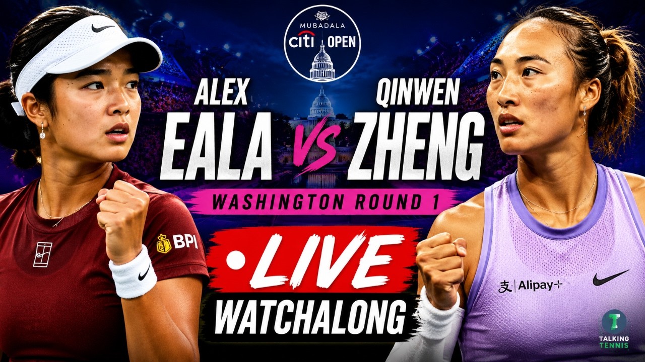 Alex Eala vs Qinwen Zheng | WTA Washington Round 1 | Citi Open | LIVE TENNIS WATCHALONG