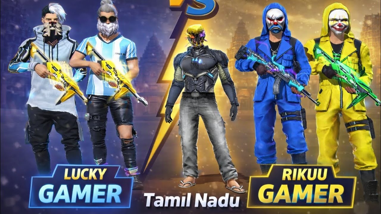  Custom Room 2v2 ⚡ Who is the Real Pro?Lucky Gamer vs Rikuu Gamer 🔥 2v2 Custom