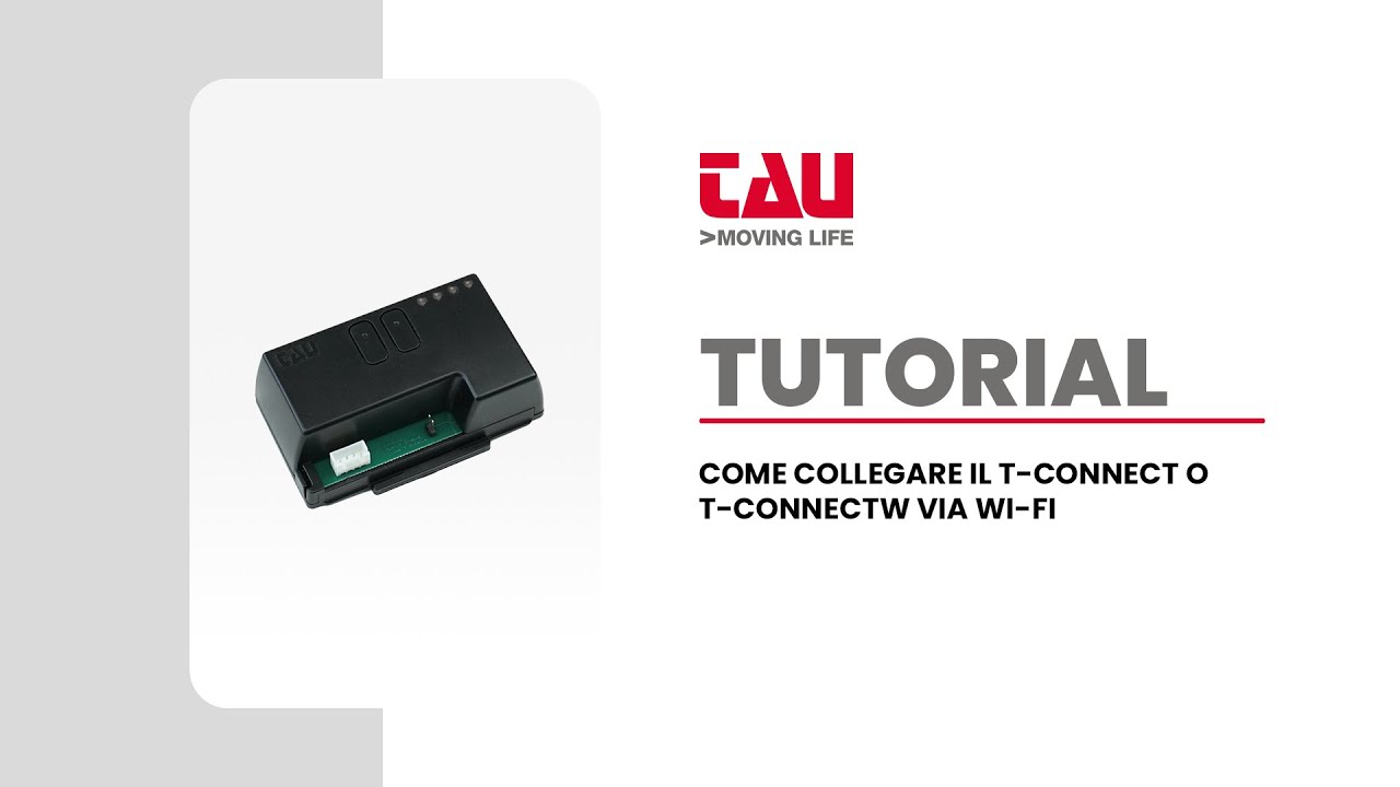 TAU | TUORIAL: COME COLLEGARE IL P-250T-CONNECT O IL P-250T-CONNECTW VIA WI-FI