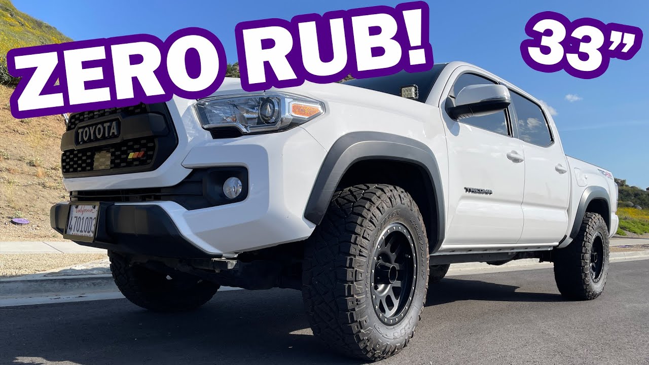 33 Inch Tires NO LIFT! Toyota Tacoma | Method Race Wheels | Nitto Ridge Grapplers (THE RIGHT WAY)