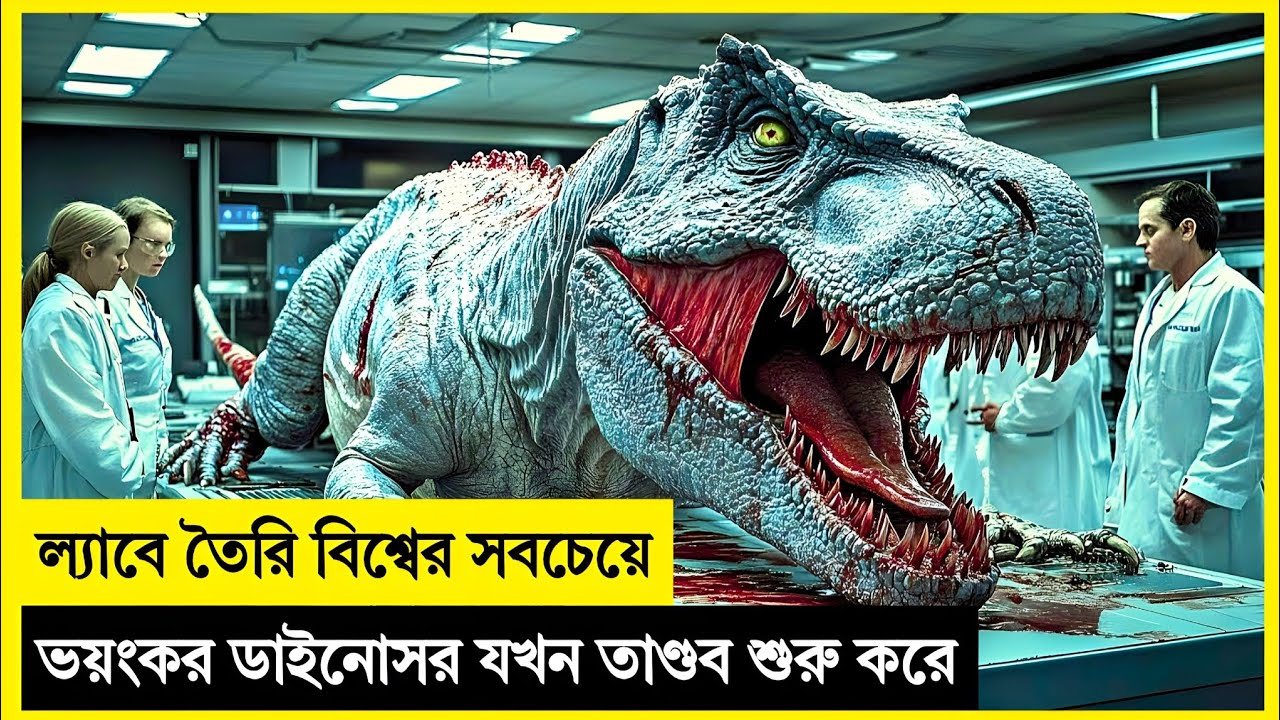 ল্যাবে তৈরি বিশ্বের সবচেয়ে ভয়ংকর ডাইনোসর যখন তাণ্ডব শুরু করল… 😱 Movie Explained In Bangla
