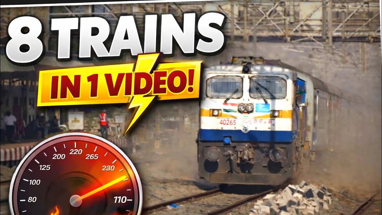 8 Back-to-Back Train Blasts! 🚆⚡