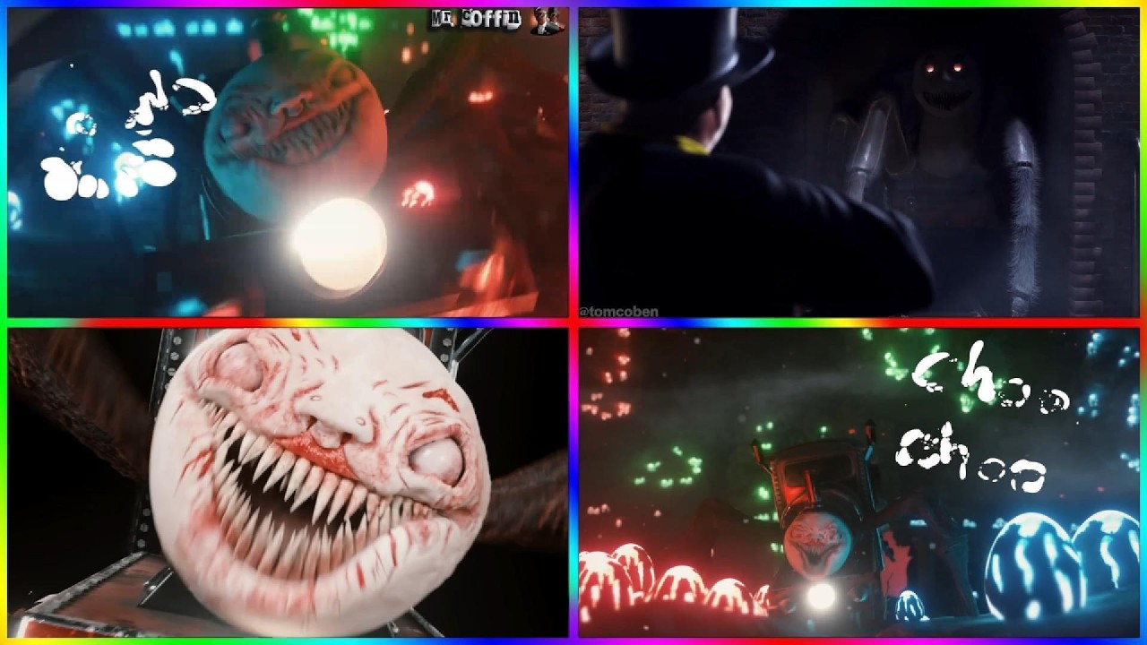 Cho Cho Charles vs Cho Cho Charles Mutants 🏎️| Mecha Titans ⚔️ Tiles Hop EDM Rush | School Bus Eater