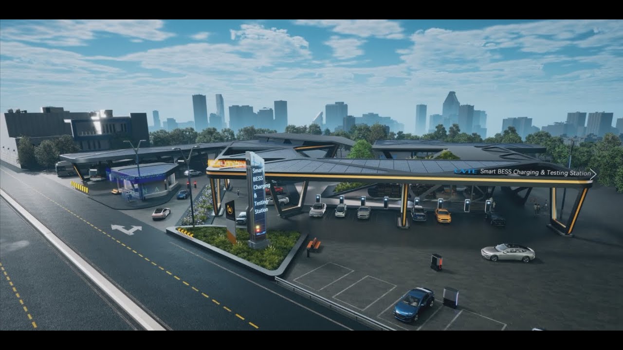 See the future ! Welcome to CNTE Concept Smart BESS Charging & Testing Station！