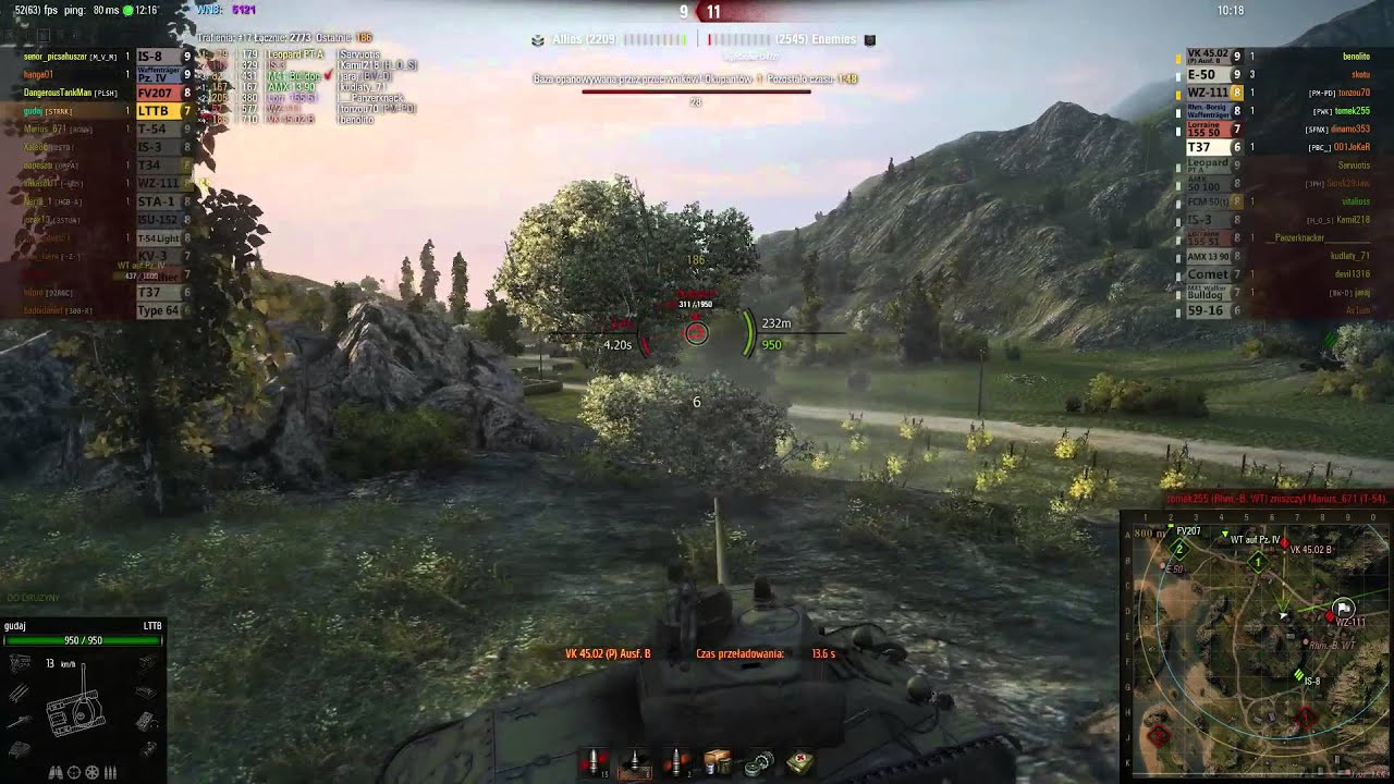 Waleczny gudaj w swoim LTTB - World of Tanks.