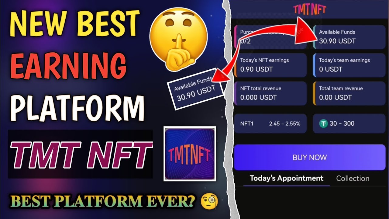 New Best Earning Platform | TMT NFT | Best Platform Ever?