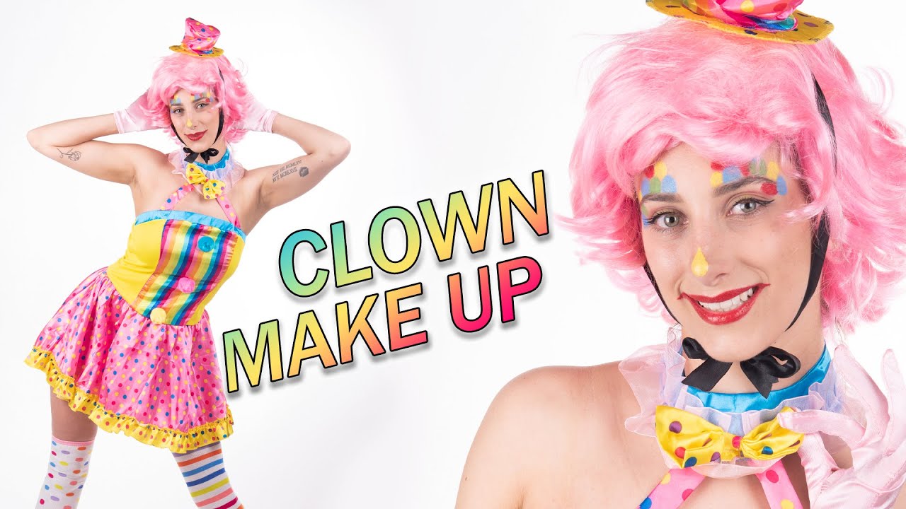 CLOWN schminken - Make Up Tutorial bunter Clown