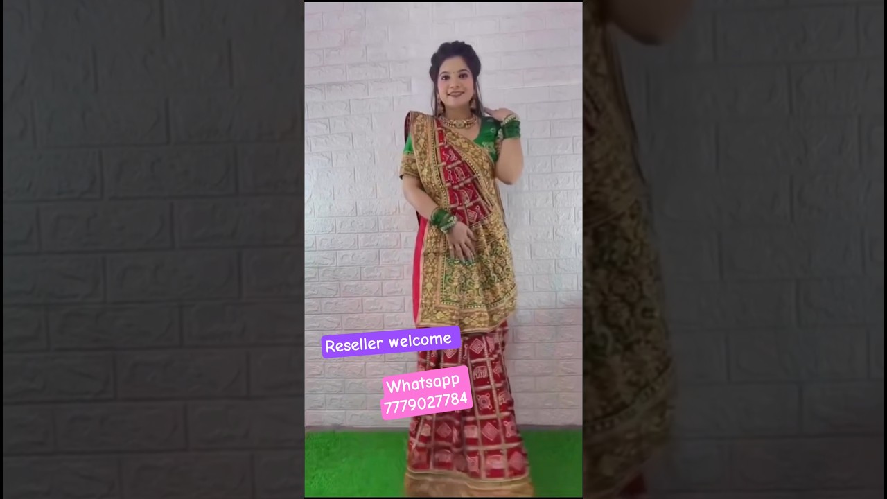 Traditional Gujarati Gharchola Saree | Gaji Silk | Heavy Work Blouse | Resellers Join Fast!