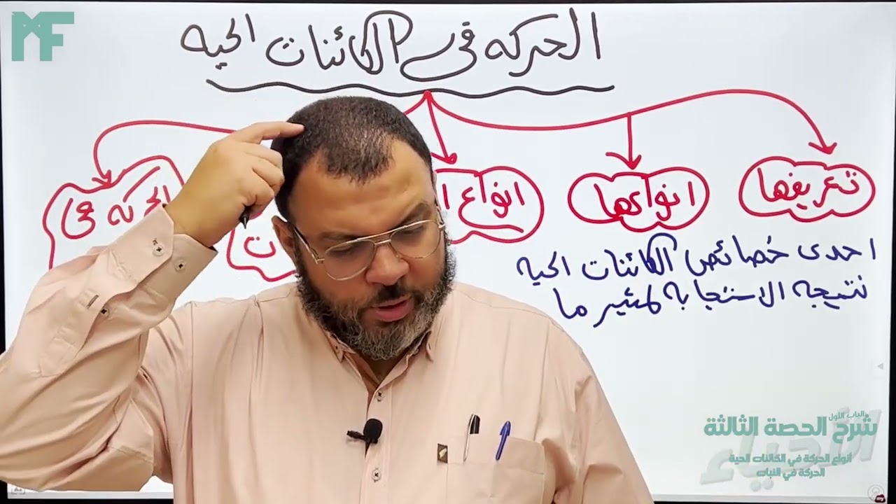 شرح احياء الصف الثالث الثانوى / ٢٠٢٦ / الدعامه والحركه فى الكائنات الحية / المحاضرة الثالثه