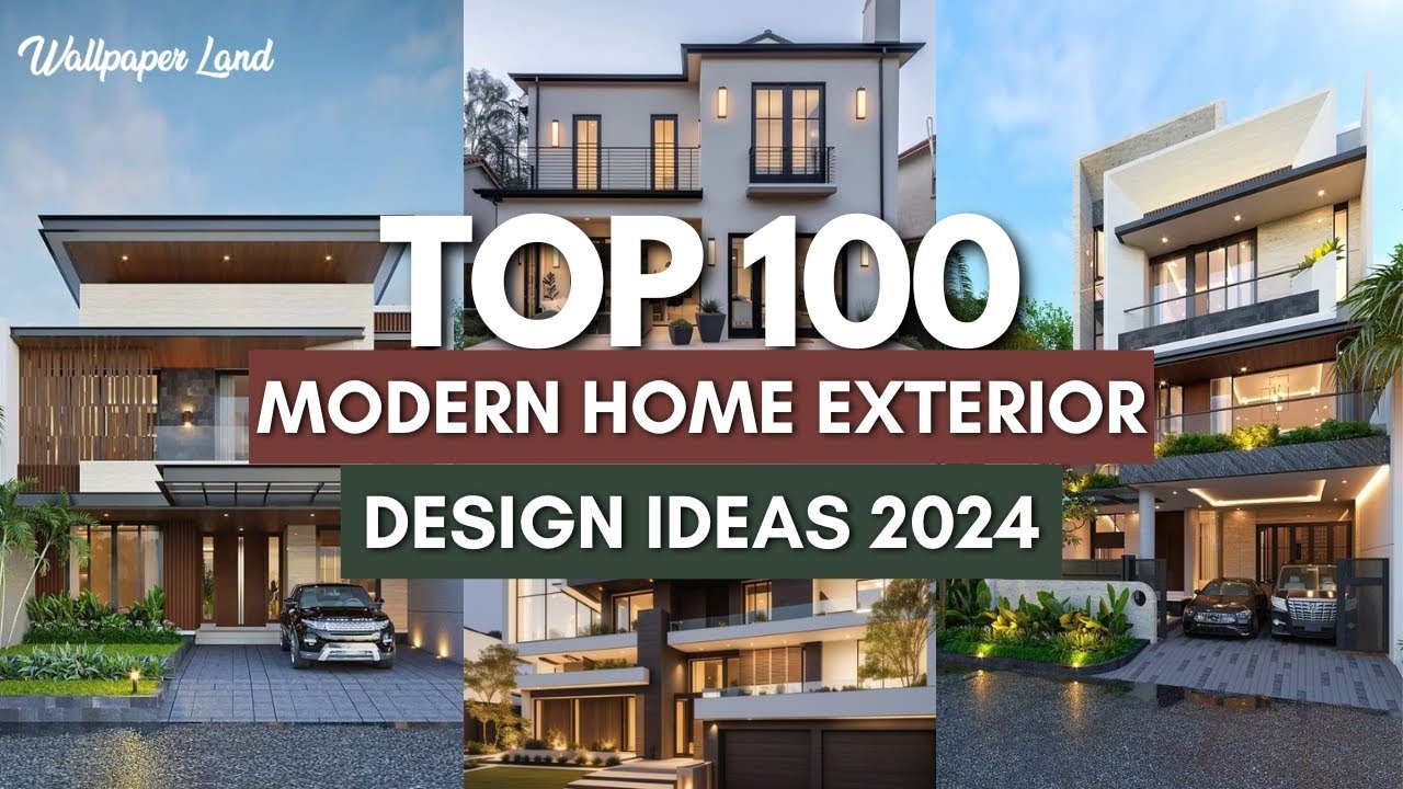Top 100 Modern Home Exterior Design Ideas 2024 | Luxury Exterior Trends 2024 | Wallpaper Land