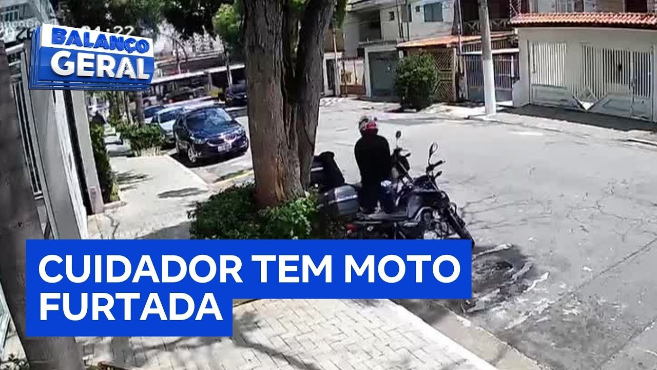 Cuidador de idosos tem moto furtada pela segunda vez em São Paulo
