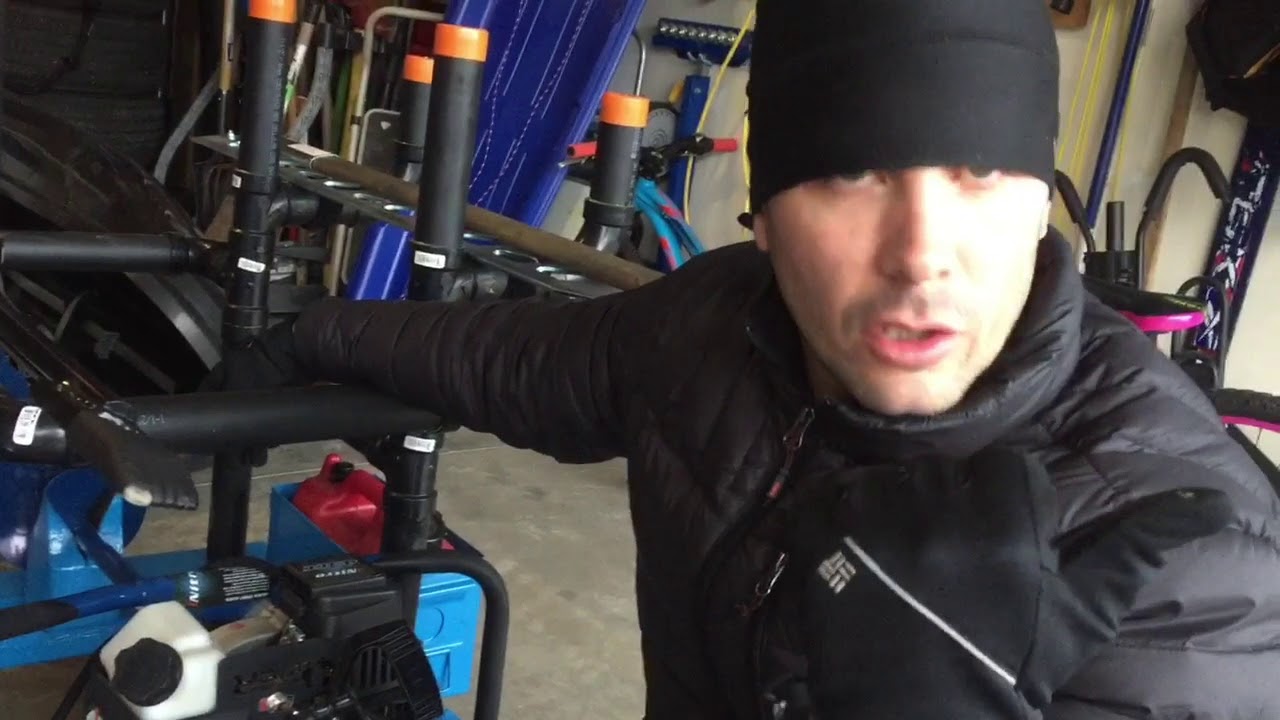 Ice fishing Smitty sled