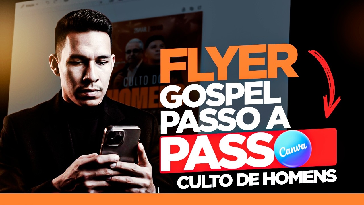Como Criar um Flyer Impactante para CULTO DE HOMENS | Passo a Passo Completo.