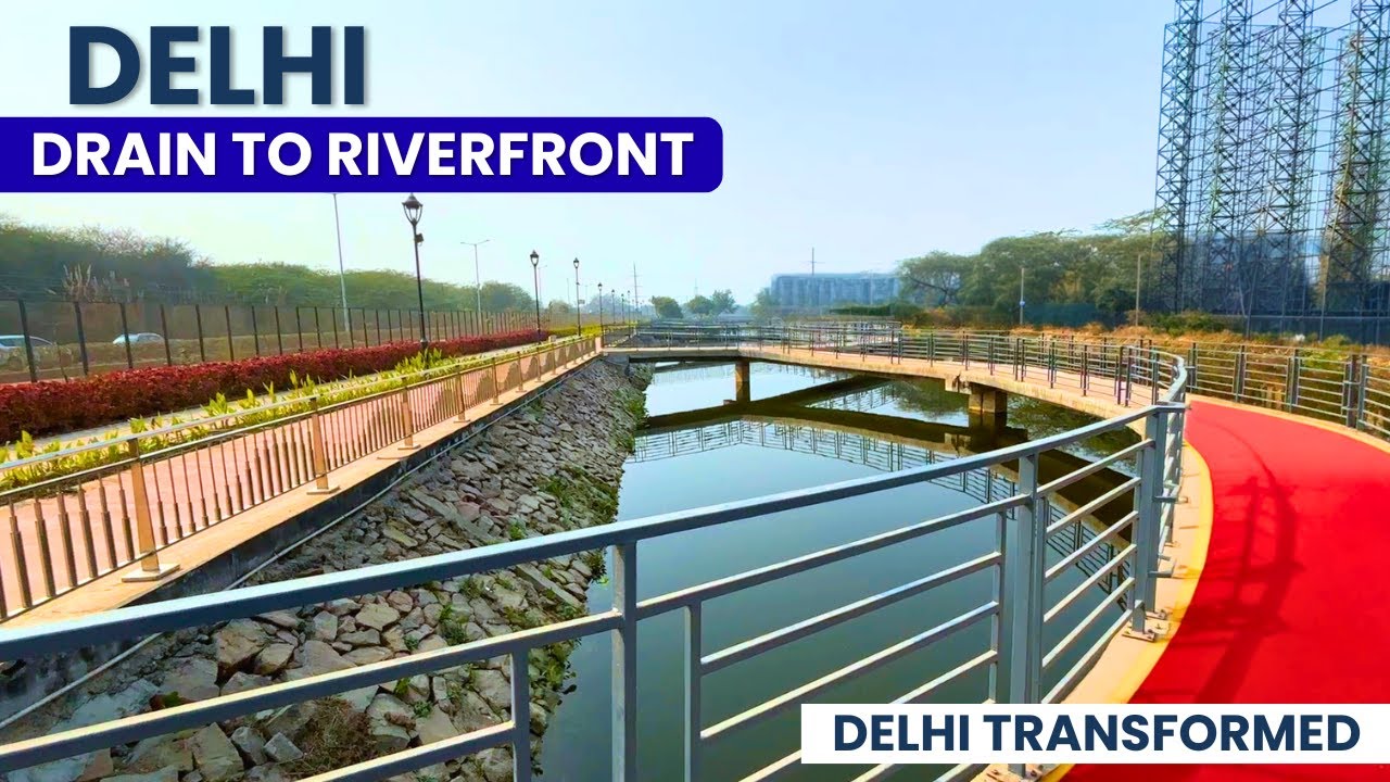 Drain to Riverfront 😱 | Delhi’s Stunning Green & Beautiful Transformation in Dwarka!