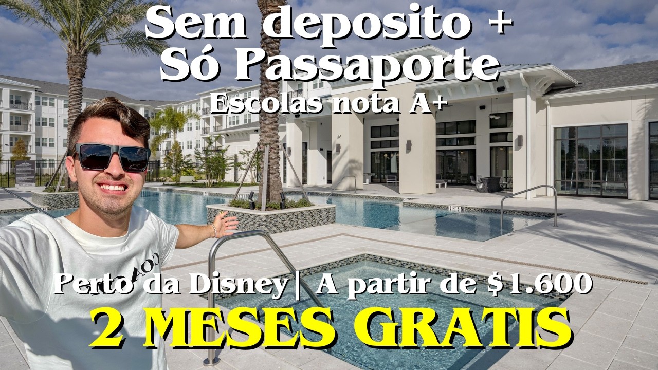 Apartamento em Winter Garden por $1.600? 2 Meses Grátis, Sem Depósito + Aceita Passaporte! 🏡🇧🇷
