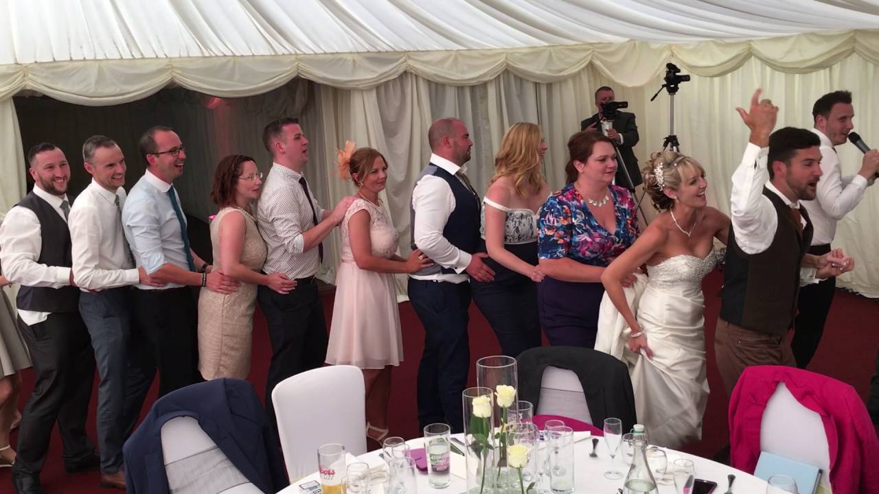 The Guests Form A Love Train With The Best Singing Waiters