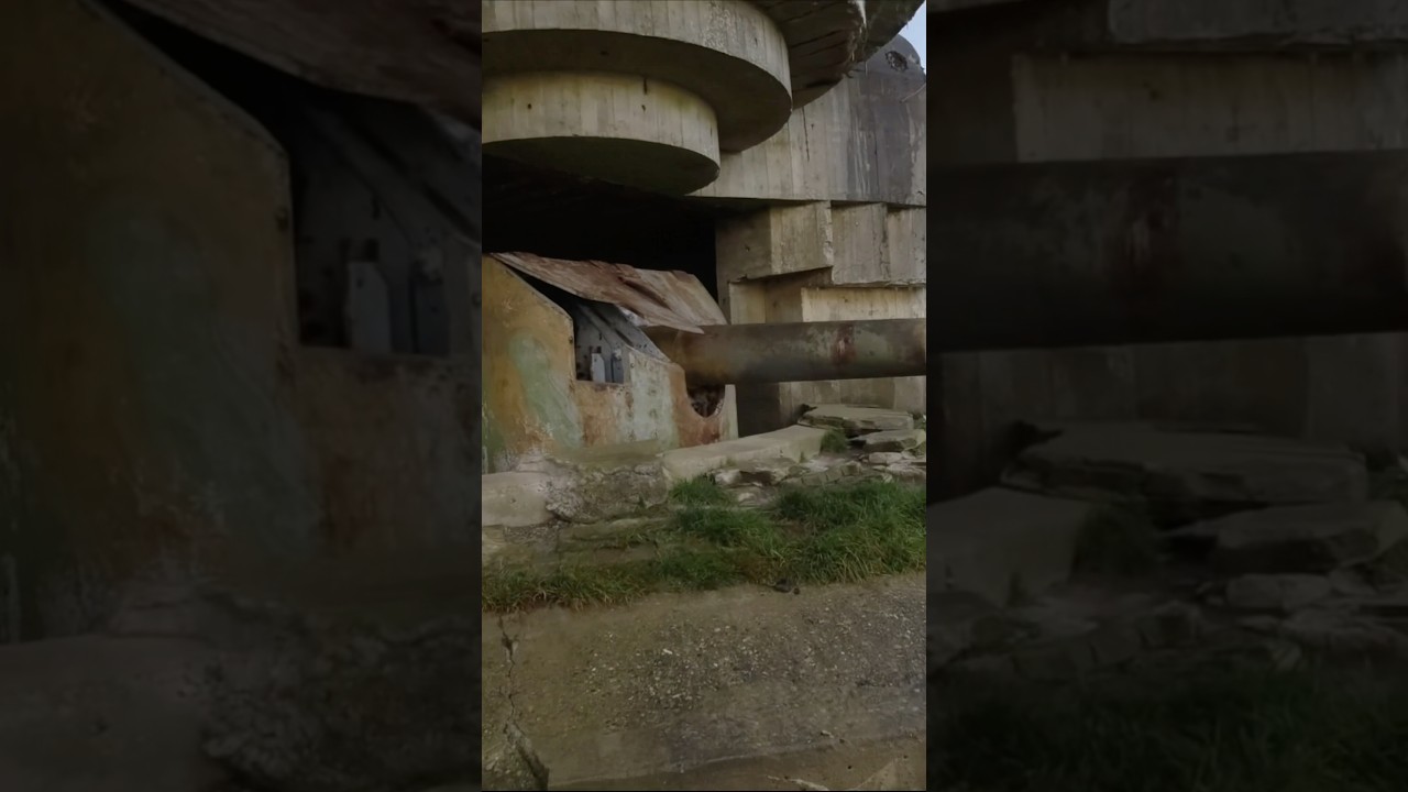 😲 Diese Gesch&uuml;tze am Atlantikwall stehen noch immer &ndash; und sie sind GIGANTISCH! #ww2 #bunker
