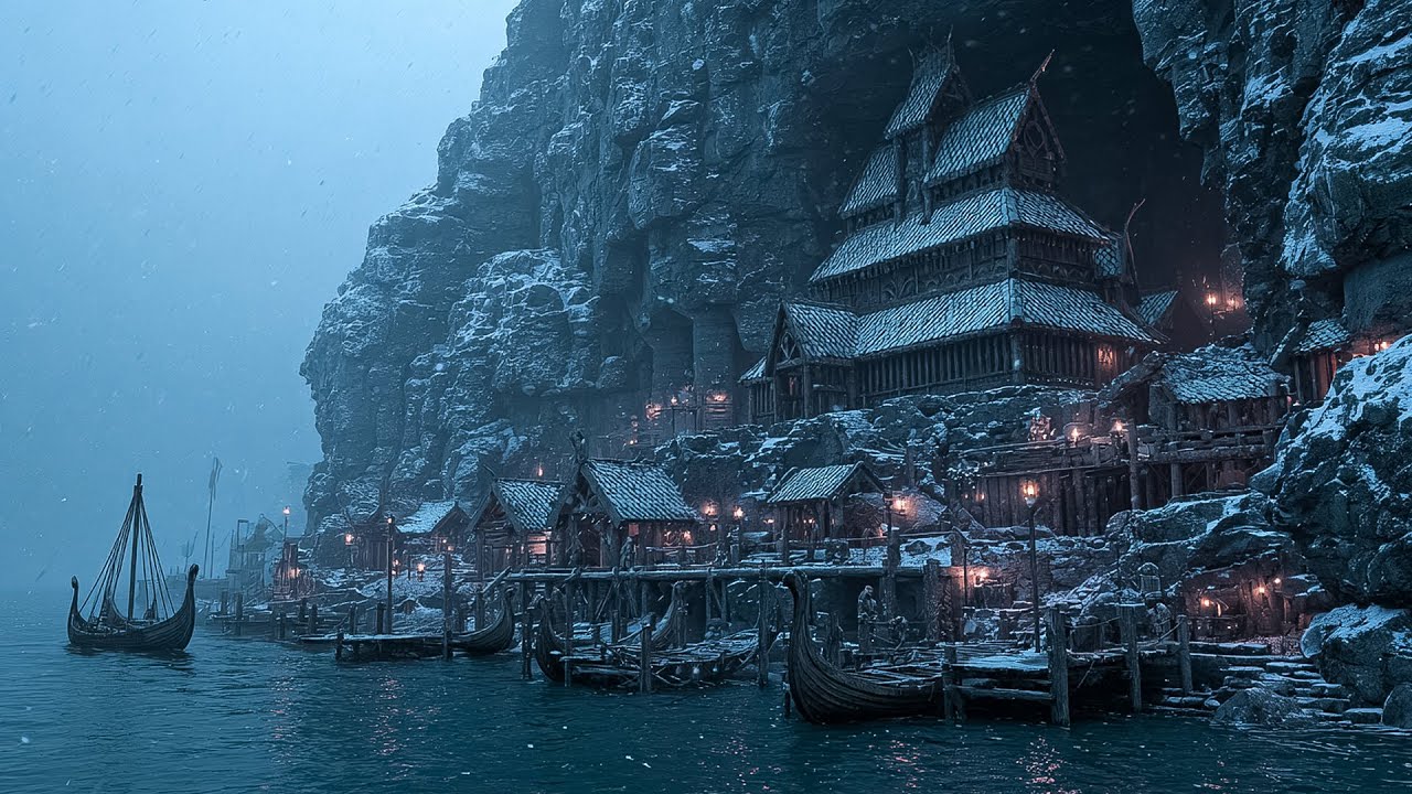 Winter’s Quiet Embrace in Medieval Villages | Gentle Celtic Music for Sleep