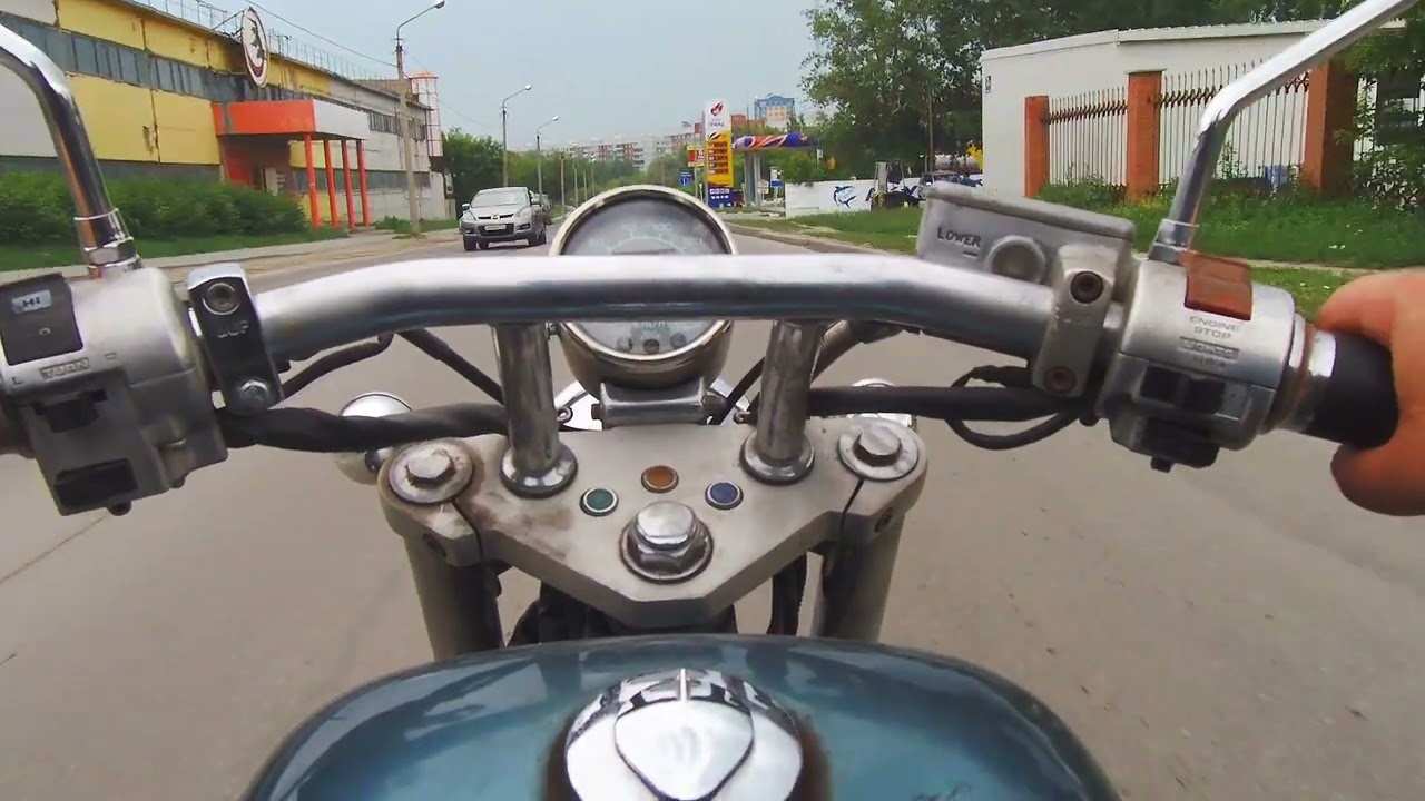 13-07-2023 Поездка на Honda Steed [Бердск Академгородок Кольцово]