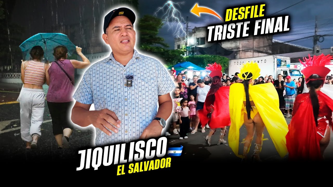 💦DESFILE de CORREOS JIQUILISCO 2025 EL SALVADOR😥Termina MAL 🎊en el INICIO de FIESTAS PATRONALES🎊
