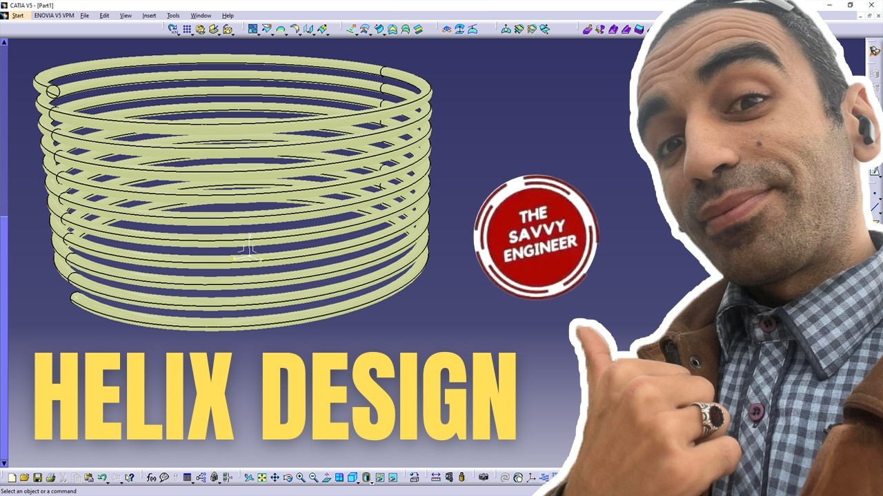 CATIA | How to Design a Helix in 2 Minutes Like a Pro