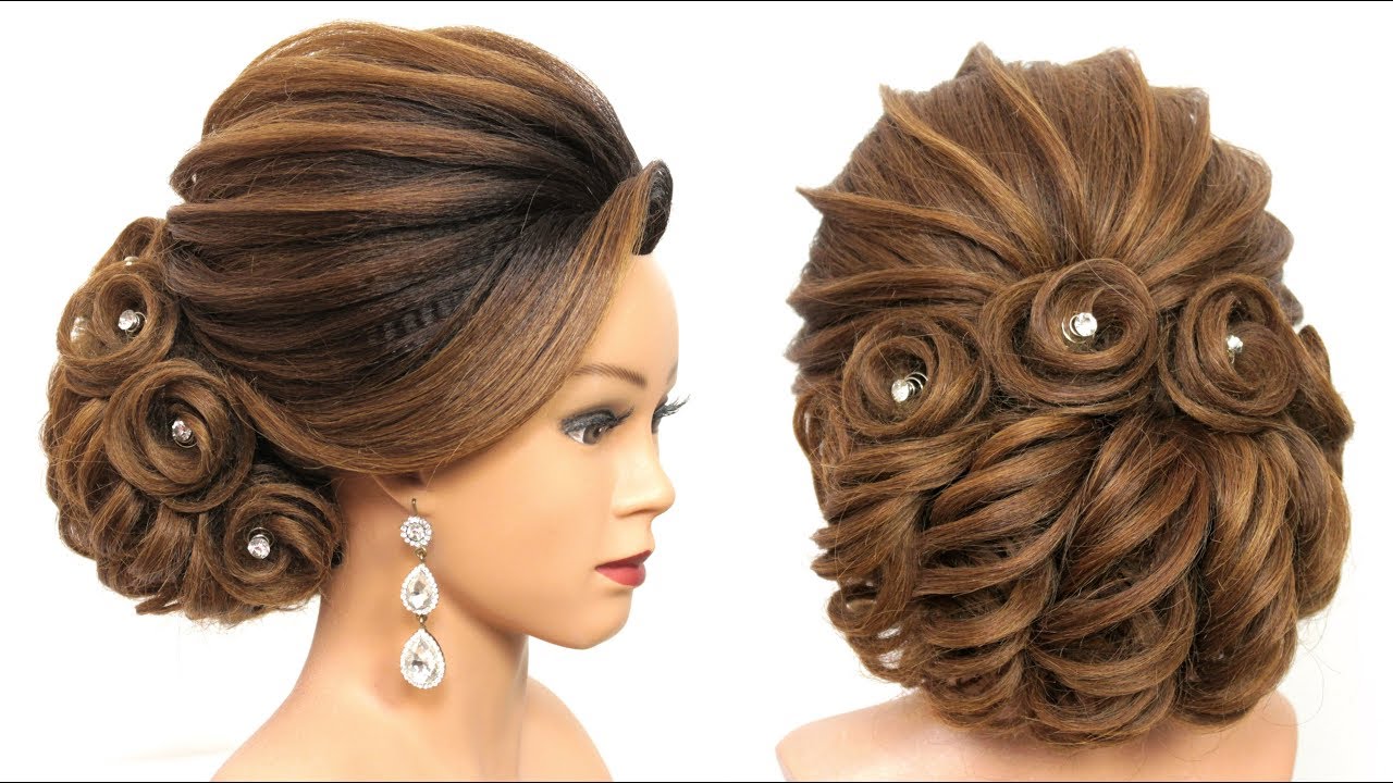 Bridal hairstyle || Hairstyle for long hair || Bun hairstyle