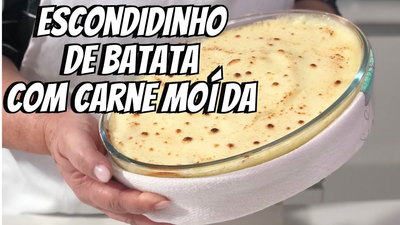 COMO FAZER ESCONDIDINHO DE BATATA ? Passo a passo