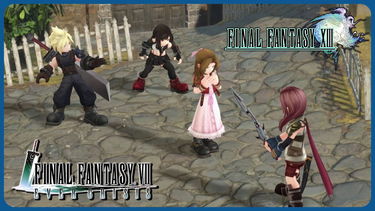 Cloud, Tifa & Aerith meet Lightning - Final Fantasy 7 Ever Crisis x Final Fantasy 13