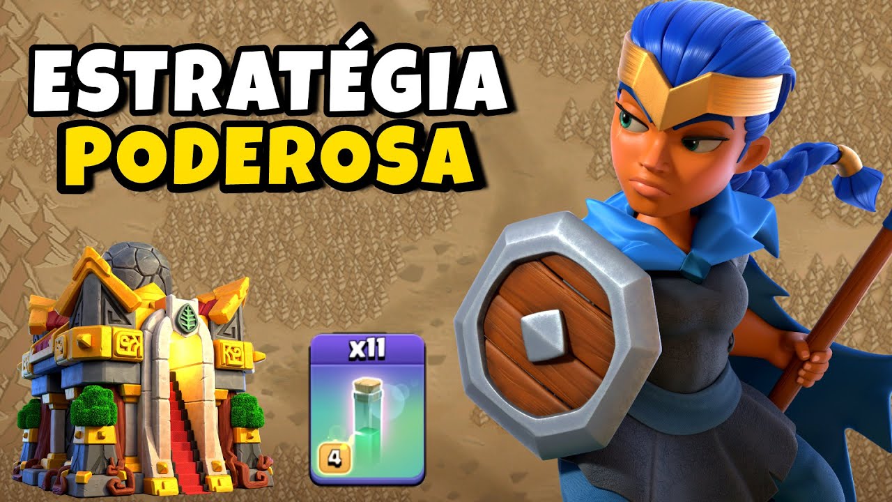 MELHOR ATAQUE DO CV16 PARA DAR PT AT&Eacute; EM CV17 | Clash Of Clans