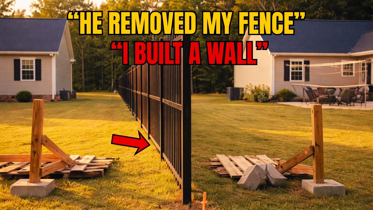 They Tore Down My Fence – So I Made Sure Their property Ended With Concrete And Steel