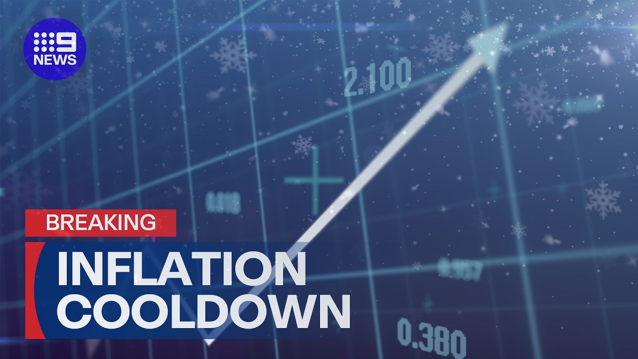 Inflation cools in latest figures | 9 News Australia