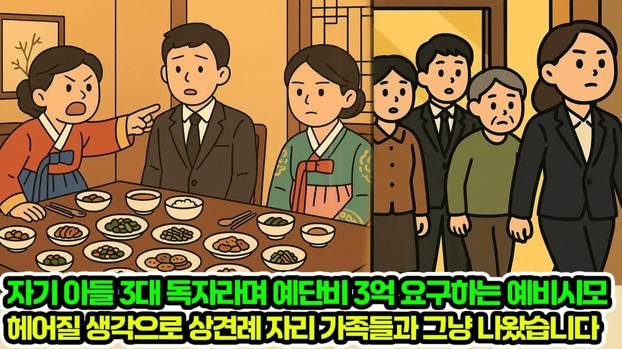 자기 아들 3대 독자라며 예단비 요구하는 예비시모