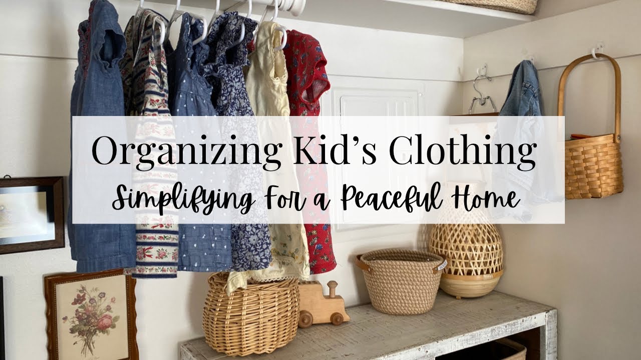 How to Organize Kid's Clothing - A Peek inside a Minimalist Closet - Sort & Organize with Me!