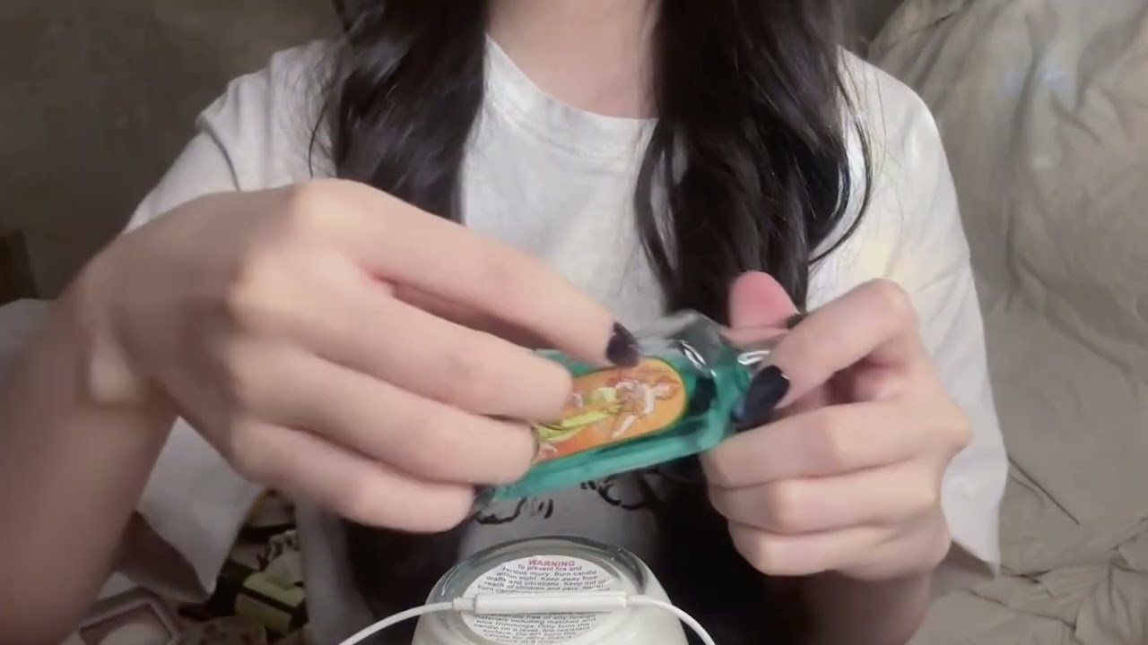 Page flipping/nail scratch on maker up /water bottle ASMR video