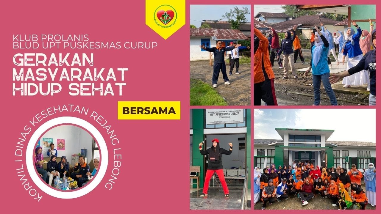 GERMAS - AKTIFITAS FISIK KLUB PROLANIS PUSKESMAS CURUP & KORWIL I DINAS KESEHATAN REJANG LEBONG