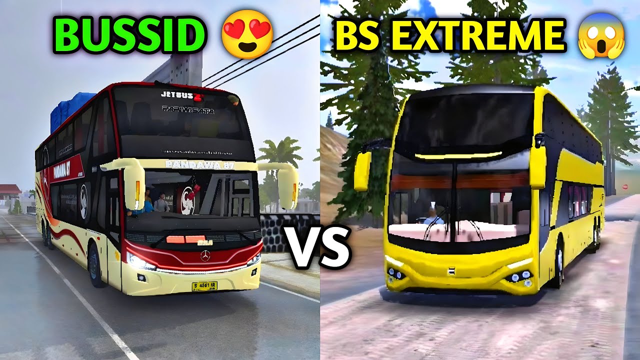 🚚Bus Simulator Indonesia vs Bus sim Extreme Roads - Android Extreme Map Comparison
