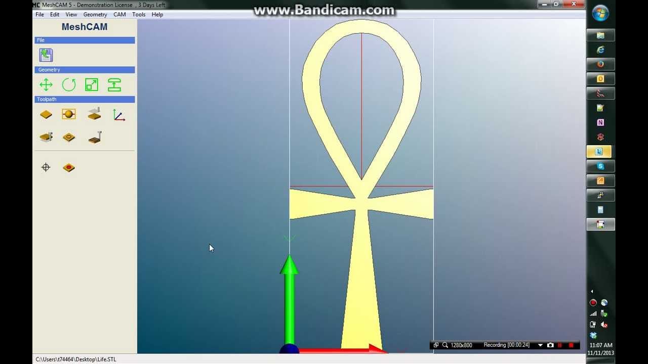 Converting a Thingiverse STL to CNC with  MeshCam