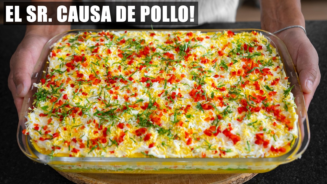 Como hacer una buena Causa de pollo Peruano de mas de 5 kilos, receta fácil y rico | Abelca