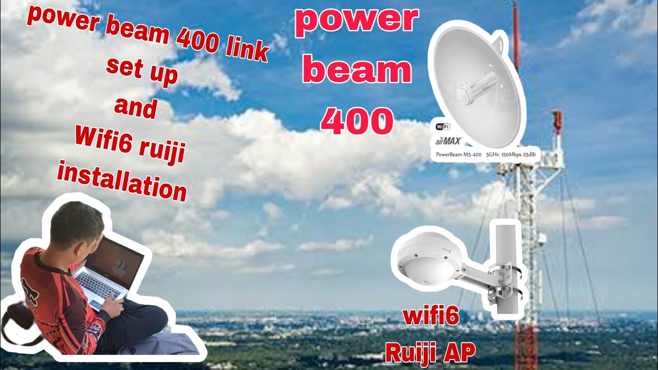 POWER BEAM 400 SET UP ALIGNMENT AND RUJI AP WIFI6 INSTALLATION ...