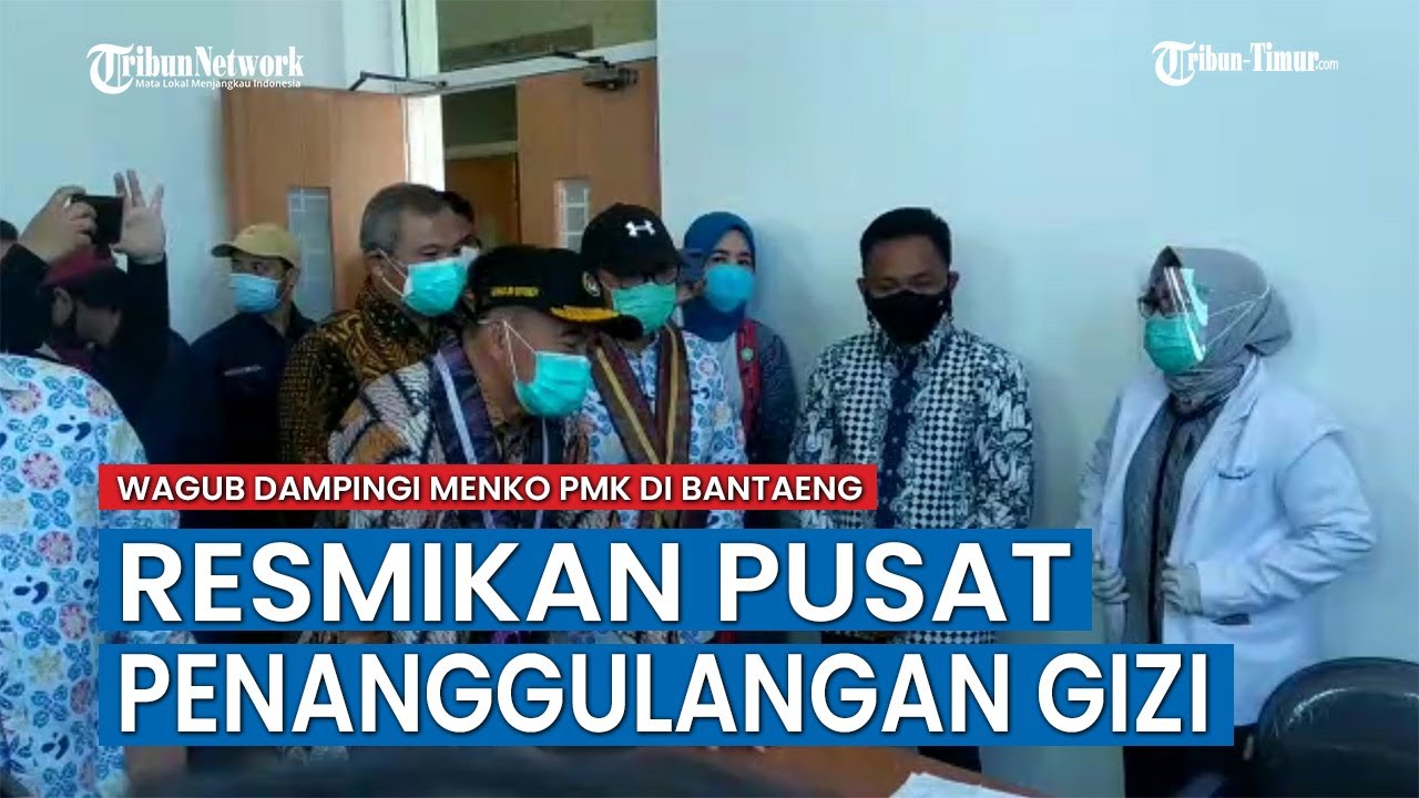 Menko PMK Resmikan Pusat Penanggulangan Gizi di Bantaeng