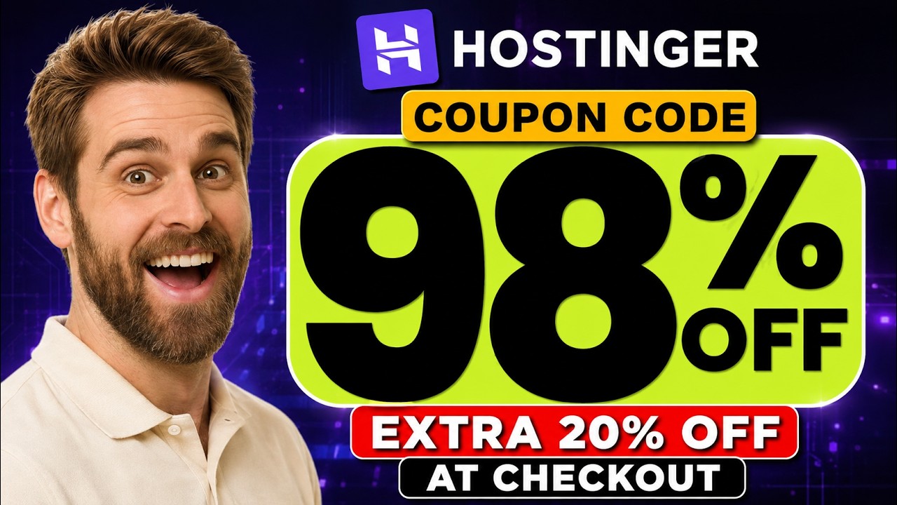 Hostinger Coupon Code 2026 | Hostinger Website Builder 💥 EXTRA 20% Hostinger Discount Code