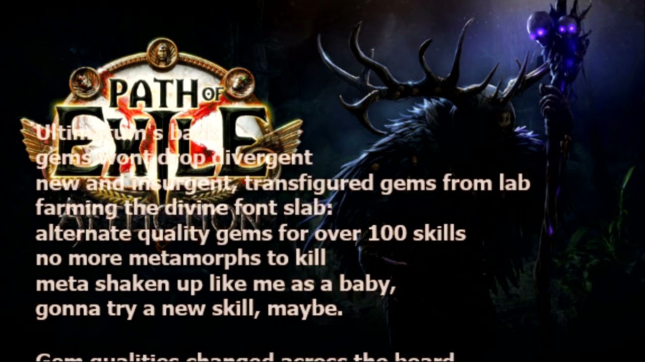 POE: I Rap the 3.23 Patch Notes