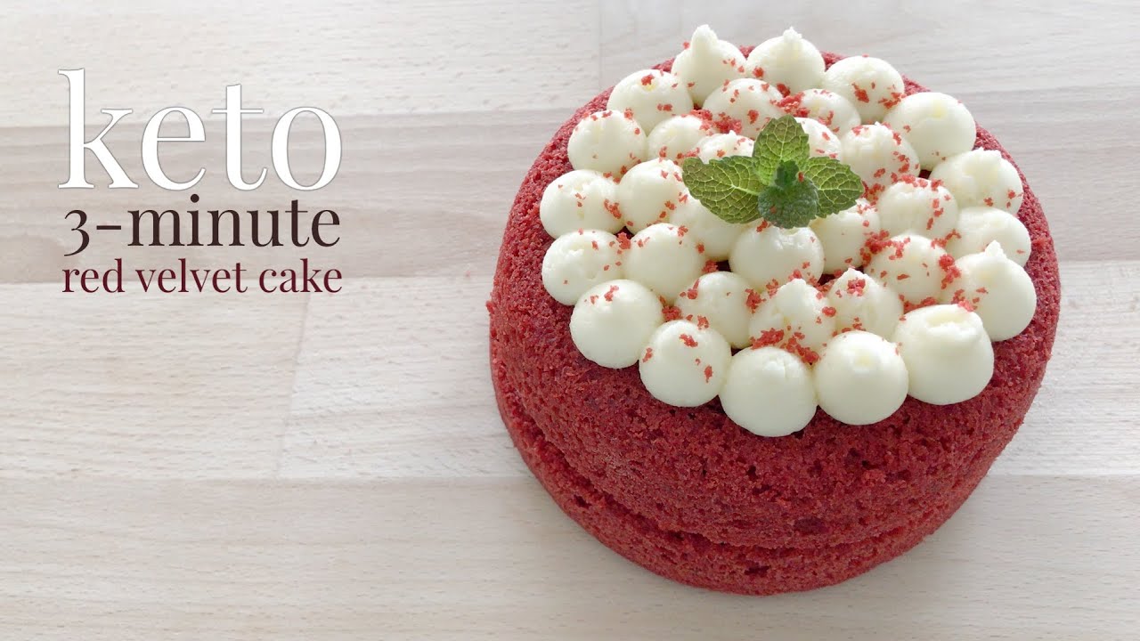 Keto 3-minute Red Velvet Cake