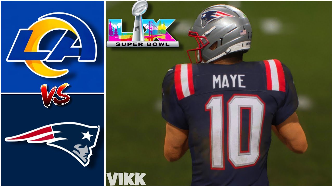 Rams vs Patriots Super Bowl LX Full Game Simulation | Madden 26