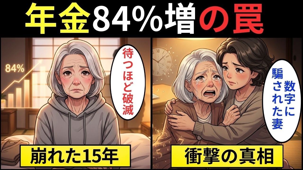 【漫画】「年金は75歳から」84%増を盲信して15年間を犠牲にした妻…その果てに待っていたのは“愛する人の死”だった【シニアライフ】【60代以上の方へ】