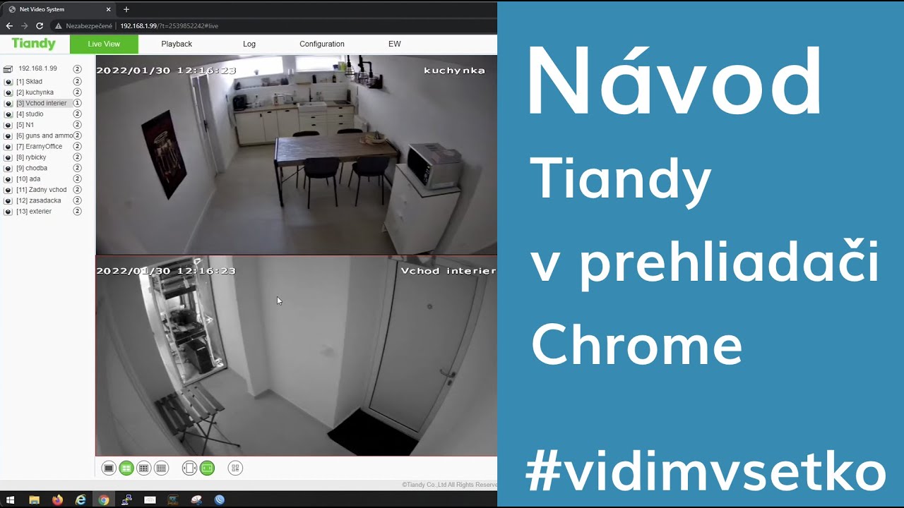 Návod: Tiandy Chrome plug-in