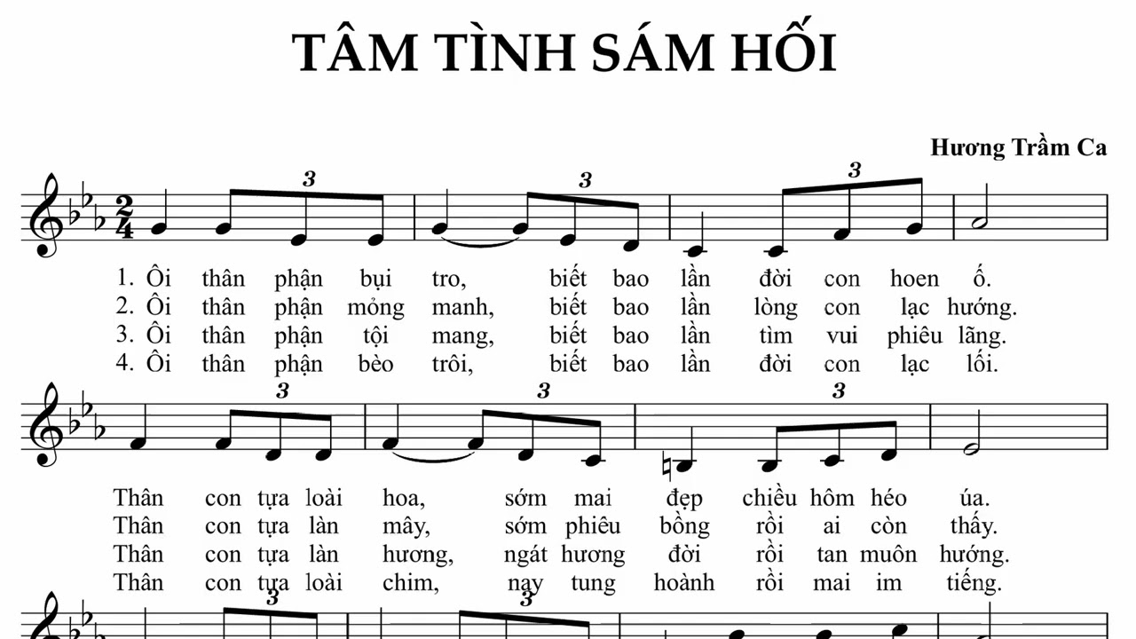 Tâm Tình Sám Hối - Hương Trầm Ca (Bè phụ)