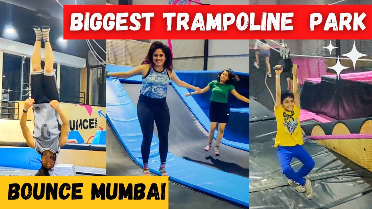 Biggest TRAMPOLINE PARK in Mumbai | BOUNCE Infiniti mall malad  | Best things to do Mumbai |